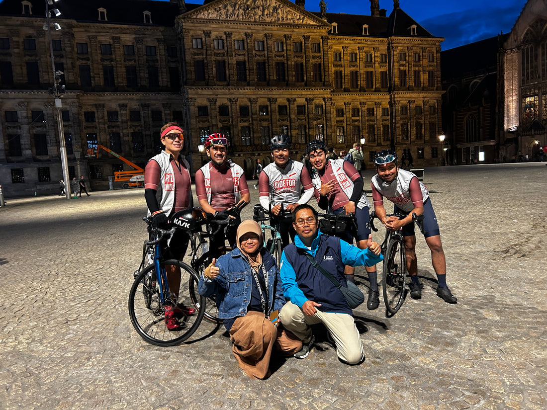 Cyclists Ride from London to Amsterdam to Raise Funds for Children in Indonesia